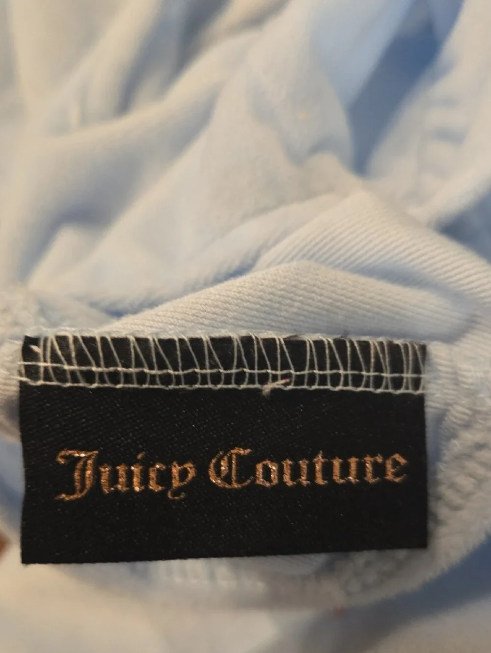 Juicy Couture Light Blue Rhinestone Logo Dog Dress